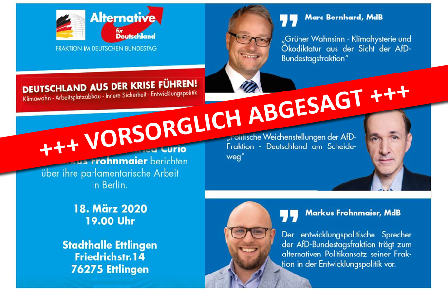 20200312 Veranstaltung Curio Absage
