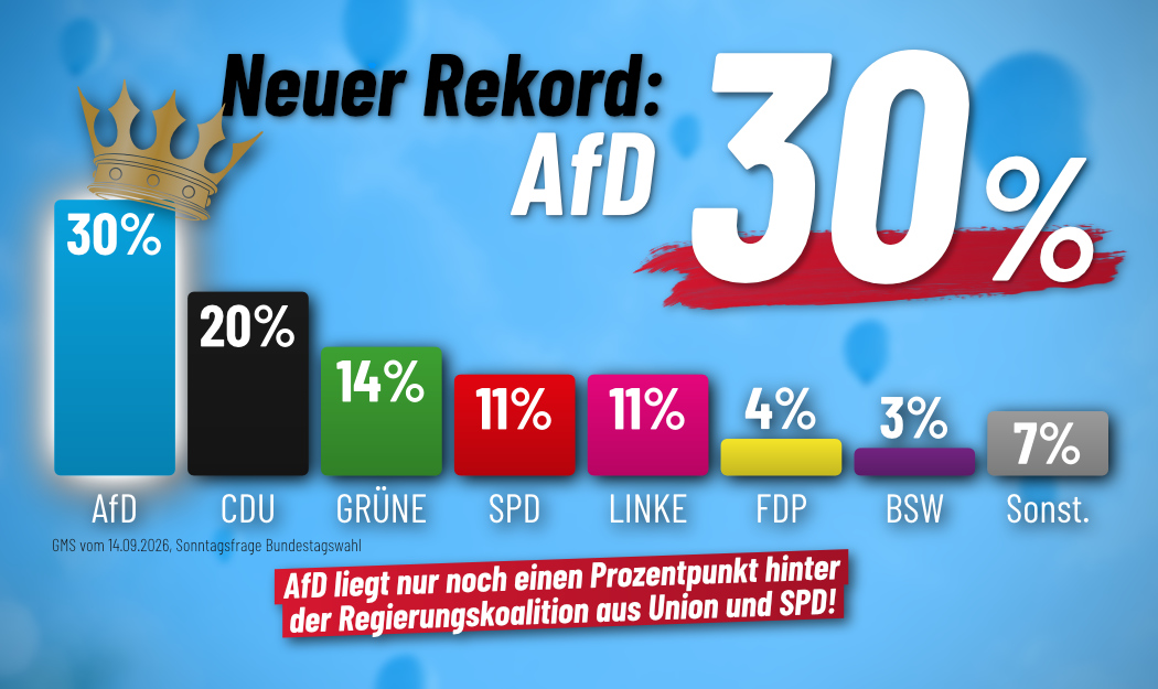 2026-09-15 Umfrage AfD 30 Prozent_2